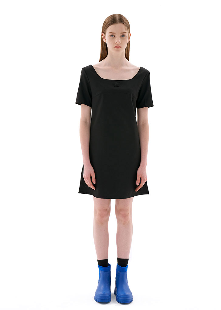 nd minimal short dress black